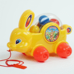 The PamPam Baby Bunny Rabbit Pull Along Toddler Toy for Kids Go Crawling Age 1 Year and Above | Early Development Activity Toy | Best Gift Idea