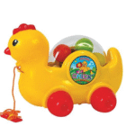 Anand Pull Along Chick for Kids (1Year+) with Attached String Encourage Walking Quality Plastic Material | (CHICK)