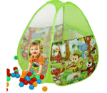 FunBlast Ball Pool Tent House For Kids, Pop Up Ball Pit Play Tent House With 50 Balls For Boys Girls, Babies And Toddlers Indoor& Outdoor,Multicolor