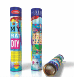 SIMARR Washable and Reusable DIY Colouring Mat Sketch Drawing Mat for Kids with 12 Colourful pens (3 in 1 Blue)