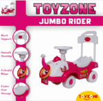 Toyzone Rider Car| Ride-on Baby Car |Toy Car|Push Car | Swing Car |Kids Power Wheel Ride on Car for Children/Kids |Toy Baby Car Suitable for Boys & Girls Multicolor (Jumbo Rider) - Image 2