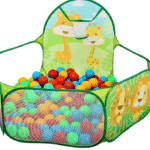 FunBlast Large Size Ball Pool for Kids, Foldable Square Zoo Ball Pool Play Tent Kids, Playground Tent House with 50 Balls – Ball Pool Game for 2-5 Years Old Kids, Boys, Girls (Ball Pool Zoo)