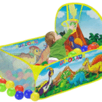 Dinosaur Ball Pool with 50 Balls – Kids Ball Pool with Balls, Large Size Ball Pit Toys and Games for Kids,Boys,Children/Indoor & Outdoor Games for Kids (Multicolor)