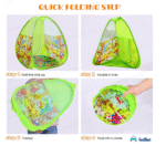 FunBlast Ball Pool Tent House For Kids, Pop Up Ball Pit Play Tent House With 50 Balls For Boys Girls, Babies And Toddlers Indoor& Outdoor,Multicolor - Image 2