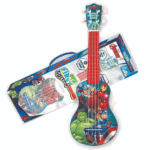 Kriiddaank Avengers Music Guitar Toy for Kids, Musical Instrument Learning Toy Guitar with Lights Pre Installed Music Sound Gift for Kids 3+ Years (Large Size)