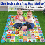 Double Sided Water Proof Baby Play Mat, Play mats for Kids Large Size, Baby Carpet, Play mat Crawling Baby (Standard Size - 6 Feet X 4 Feet)
