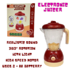 Electronic Fruit juicer Toy with Real Working Motor, Lights & Music with Complete Set of Toy Fruits Home appliances Kitchen appliances for Kids
