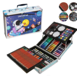 145 Pieces Space Art & Craft Painting Box - Suitcase Shape Art, Painting- Sketching, Stationary, Water Colors Vanity Box - All in 1 Art Case For Boys Girls Children Birthday Gift - Availiable Design Send