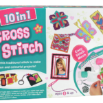 10 in 1 Cross Stitch Art and Craft Stitching Game to Make 10 Colourful Projects for Kids