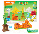 Imagimake Mapology - Monuments of The World Educational Toy and Learning Aid - Puzzles for Kids for Age 5 Years+