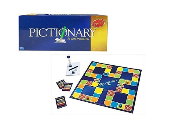 pictionary Pictionary Board Game for Kids and Adults Quick Draw Sketches Crazy Guesses All Ages Card Board Game - Image 1