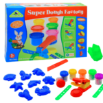 Ekta Ekta Fun-Doh Super Dough Factory Kids Playing Modelling Clay Set - Multicolor