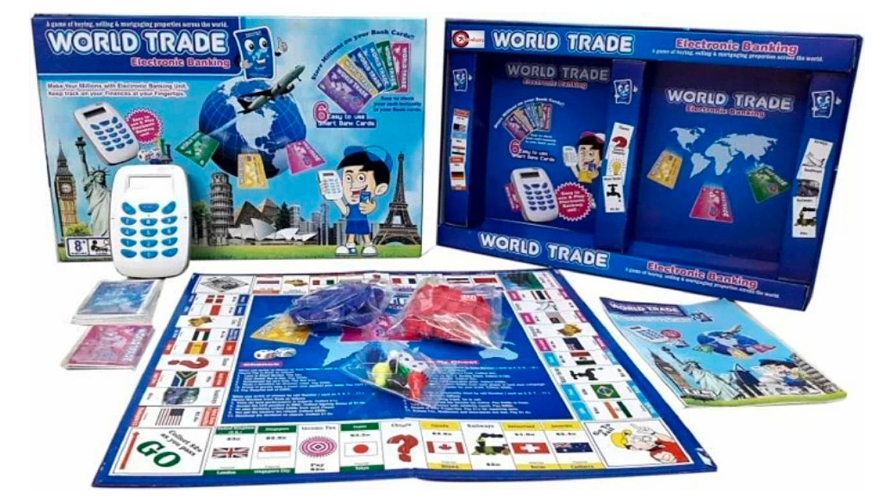 world trade World Trade, Property Trading Game - Electronic Banking With Swipe Machine - Image 1