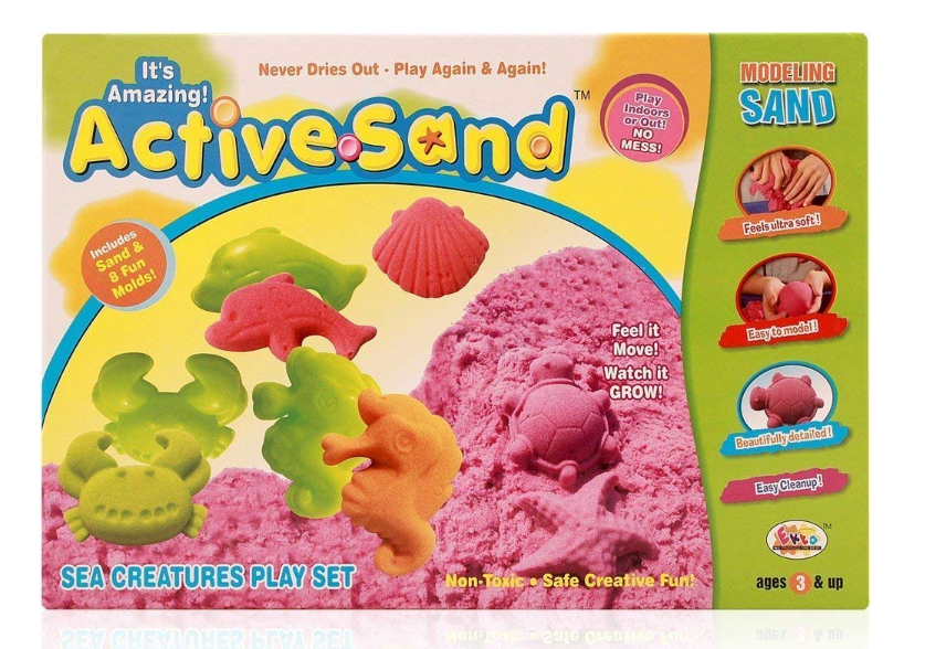 active sand Ekta Active Sand Sea Creatures Play Set, Multi Color - Image 1