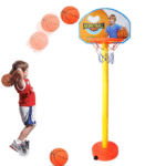 Big Basketball Set for Kids with Adjustable Stand, Basketball Hoop for Kids, Kids Sports Basketball Toys, Indoor and Outdoor Games for Boys & Kids