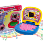 Battery Operated Educational Learning Laptop Toy with LED Display and Music Effect | Babies/Girls/Boys/Toddlers | Blue Color, Power Source: 3xAA Battery (Not Included)