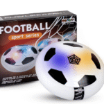 Floating Hover Football with Colorful Flash Light Effect | Indoor & Outdoor Pro Air Football Game for Kids/Girls/Boys/Gifts | White Color, Power