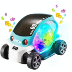 09 Future Car - 360 Degree Rotating Car Toy with 3D Lights Musical & Flashing Light Sound, Bump & Stunt Action Car Toy for Kids Multi Light Car Birthday Gift for Boys Return Gift for Kids
