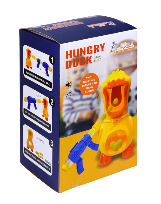 hungry duck Kriiddaank Hungry Duck Shooting Toys for Kid Gun for Kids Air Pump Shooting Game Target Shooting Battle Games - Image 1