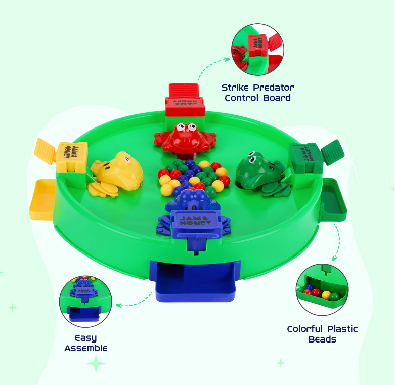 hungry frog game Frog Games Eating Beans Games | Indoor Games Interactive Game Toy - Image 1