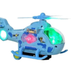 Electric Helicopter Without Remote 360 Degree Rotation Musical and 3D Lights Kids Toy Bump Go Musical Plane