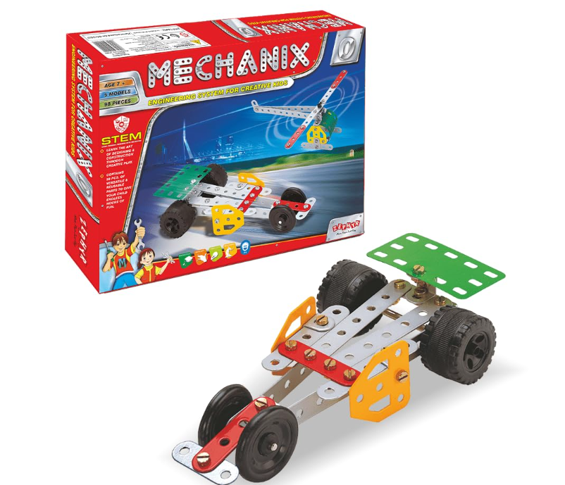 mechanix 0 Mechanix-0 DIY STEM Toy, Building Construction Set for Boys and Girls Age 8+ - Image 1