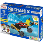 Mechanix Robotix-0, Motorized, Can Make 5 Models, 84 pcs in The Box, for Boys and Girls 8+ (Motor & Gear)
