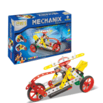 Mechanix Robotix-1 DIY Stem and Steam Education Metal Construction Set (Motors & Gears) for Boys and Girls Age 7+