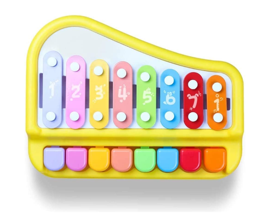 melody piano Big Size Musical Multi Keys Xylophone and Piano, Non Toxic, Non-Battery for Kids & Toddlers, Plastic - Image 1
