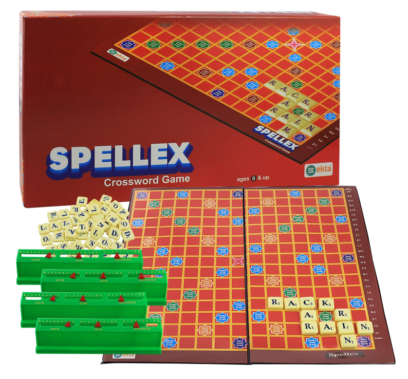 spellex EKTA Spellex Indoor Board Game Set for Kids (Boys/Girls) 8+ Years/Birthday Gift Item Multicolor Multicolor - Image 1