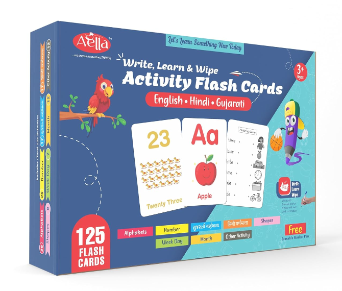 write and learn Flash Cards Wipe & Clean Activity Cards - Image 1