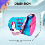 Multicolor Polyester Kids Duffle Travel Bag for Travelling Gym, Dance, Swimming, Picnic, Sports, Traveling Bag for Boys & Girls Duffle Bag - Girls - Assorted colour