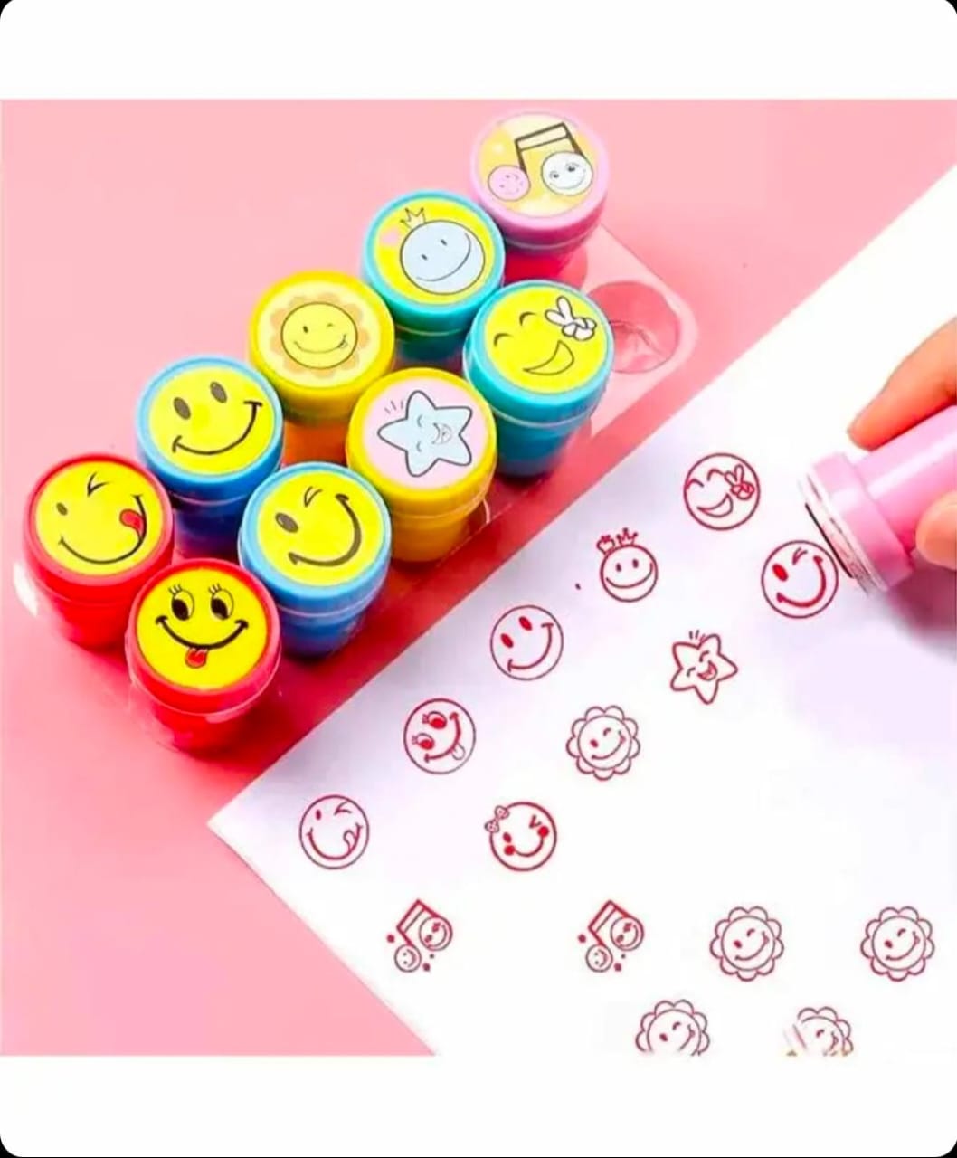 3137e1a4-e324-4326-85b4-22d5921ed19f Emoji Stamps for Kids – Art and Craft Stamping Set for Girls & Boys - Image 1