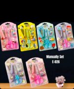 5 in 1 Cartoon Stationery Set – Kawaii Stapler with Scissor, Washi Tape for Office, School, Home, Portable Mini Size Stapler with 400 Staples Blister