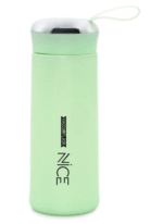 Glass Fiber Water Bottle 400ml Glass Water Bottle with Silicone Protection Sleeve Cover (Multicolor)400ml - Assorted colour - Image 5