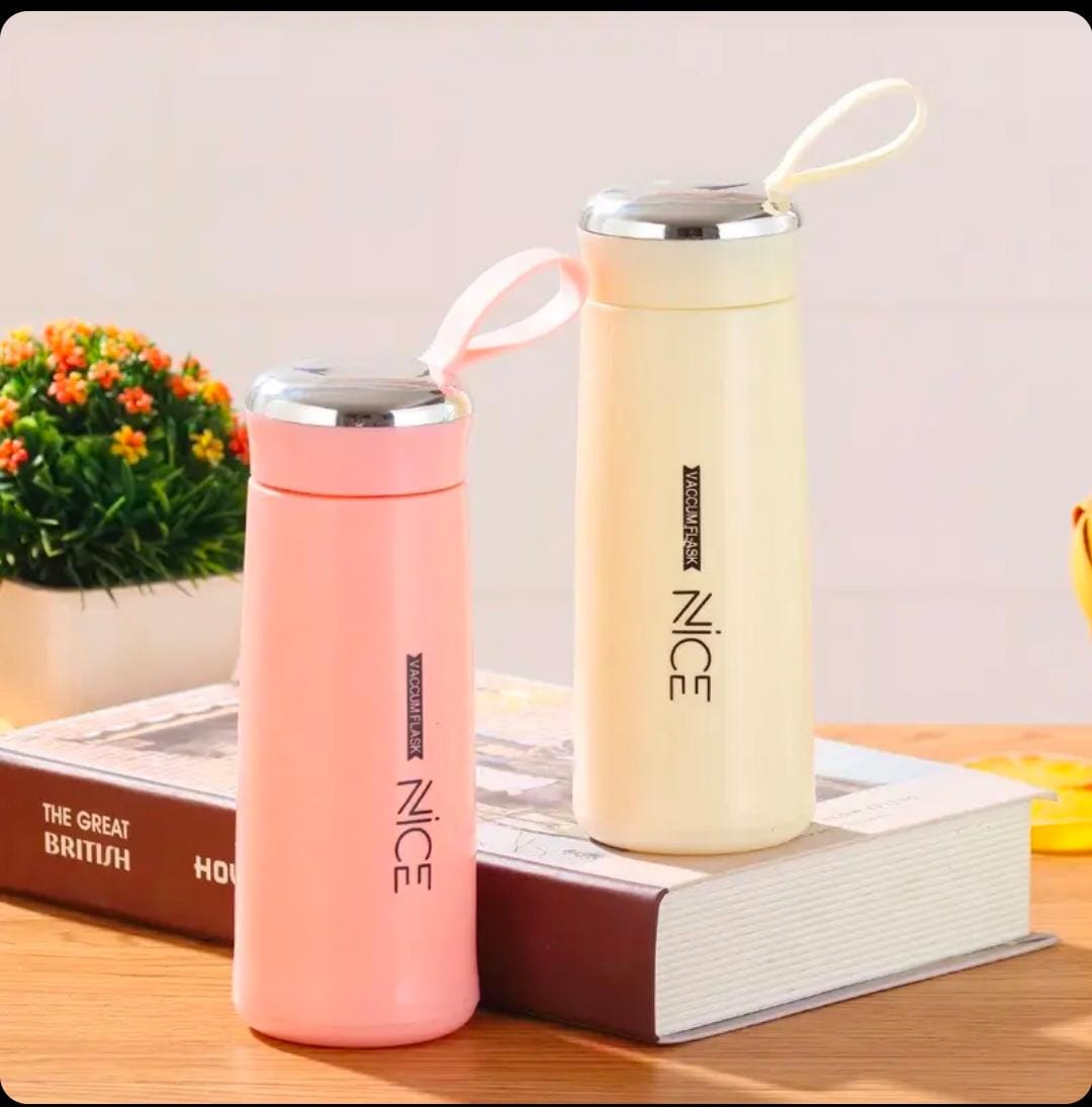 WhatsApp Image 2025-01-26 at 6.02.38 AM (1) Nice Glass Water Bottle with Silicone Protection Sleeve Cover (Multicolor) | 400ml (MOQ-3) - Image 1