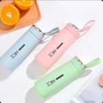 Nice Glass Water Bottle with Silicone Protection Sleeve Cover (Multicolor) | 400ml (MOQ-3) - Image 3