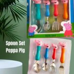 Stainless Steel Cartoon Peppa Pig Kids Spoons and Forks Set