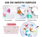 Floating Ink Pen Set, 8 Colors, Water-Based Doodle Markers Bold for Drawing, Coloring & Fun, Multicolor - Image 6