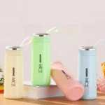 Glass Fiber Water Bottle 400ml Glass Water Bottle with Silicone Protection Sleeve Cover (Multicolor)400ml - Assorted colour