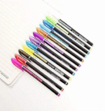 Gel Pens Set Color Bold Gel Pens,Glitter, Metallic, Neon Pens Set Good Gift For Coloring Kids Sketching Painting Drawing (Metalic Neon Pen, Set of 12) - Image 7