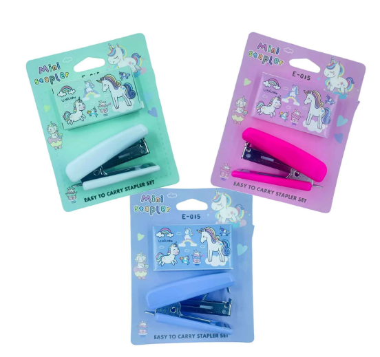 Screenshot 2025-04-13 193302 Set of 1 Stapler with 500 Staples Blister, Stapler Machine for Paper, Kawaii Stationary, Portable Mini Stapler Machine for Kids, School, Office & Travel - Image 1