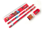 Stationery Gift Set for Kids Mix Designer Set includes 2 Pencils, 1 Scale, 1 Eraser and 1 Sharpener- Assorted colour - Image 5