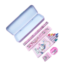 Unicorn Stationery Kit Set For Kids | 6 In 1 Cartoon School Items - Image 2