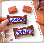 Cute 3D Chocolate Shape Non-Toxic Rubber Pencil Erasers, Stationery for Kids School Boys Girls, Birthday Return Gifts - Image 5