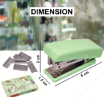 Set of 1 Stapler with 500 Staples Blister, Stapler Machine for Paper, Kawaii Stationary, Portable Mini Stapler Machine for Kids, School, Office & Travel - Image 7