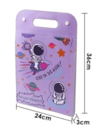 Astronaut Button File Folder with Button Lock Assorted Color (Top opening) - Image 3