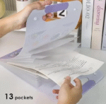 Astronaut Button File Folder with Button Lock Assorted Color (Top opening) - Image 2