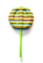 Multicolour Striped Candy Flower Toy with Green Stem - Image 7
