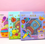 DIY BIG SIZE - Diamond Crystal Painting Stickers: Mosaic Art Kit for Kids - Educational Cartoon Puzzle Art Gift & Return Gifts for Birthdays (Pack of 1)-Mix Design